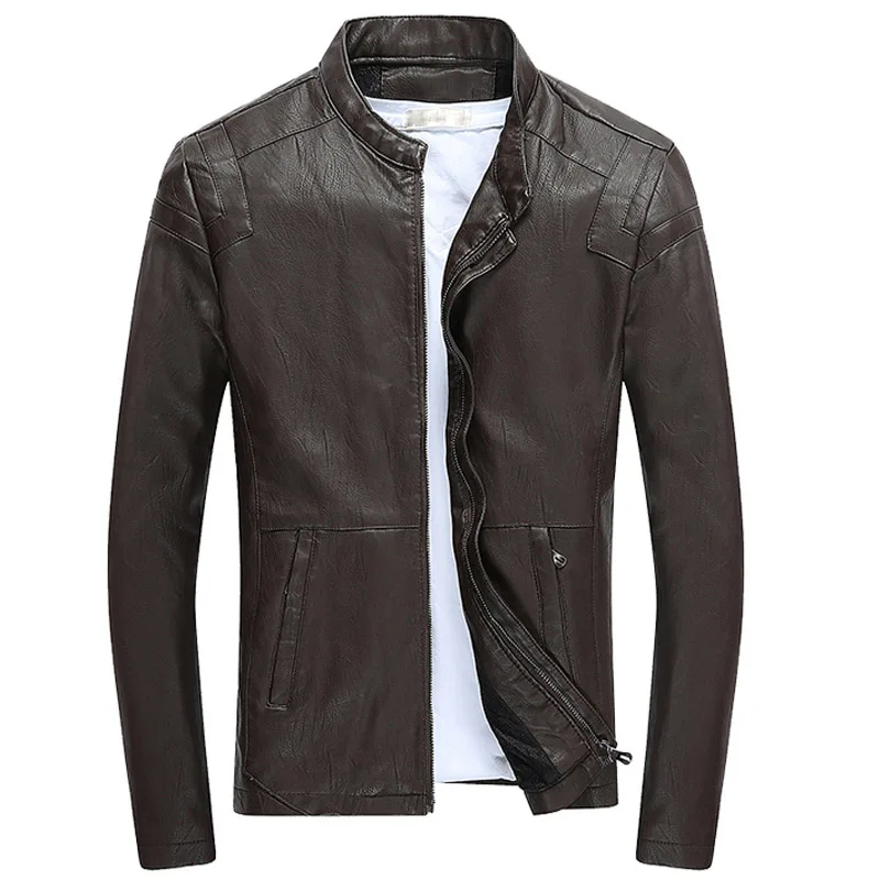 Куртка TANGNEST Мужская из искусственной кожи 5 цветов 2019|mens pu leather jacket|designer jacketgood jacket |