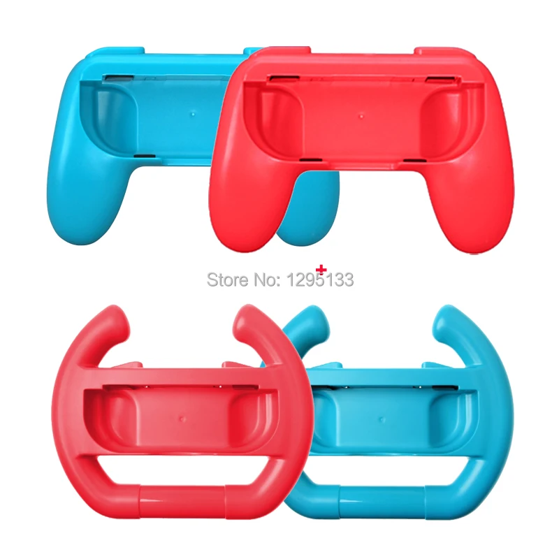 Для Nintend Switch Joycon левый правый комфорт ручки держатель + рулевые рейки колеса для