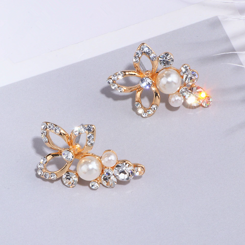 Classic Elegant Simulated Pearl Crystal Drop Earring For Women Brides Wedding Earrings Brincos Fashion Party Jewelry Gifts WX128 | Украшения