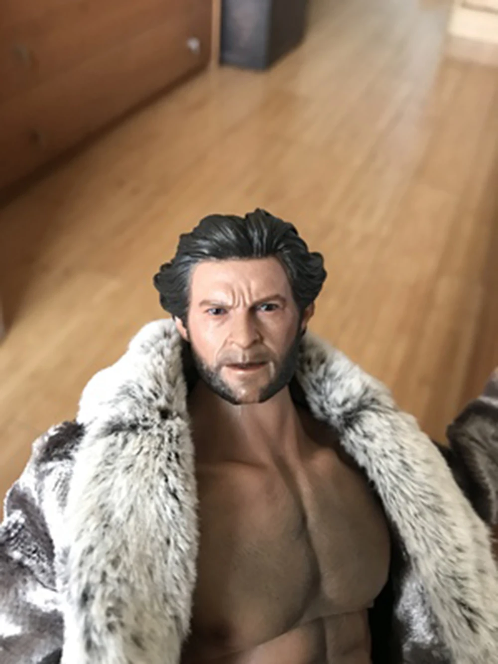 Экшн фигурка масштаб 1/6 голова дяди хуга Джекмана лепка 1:6 резьба модель