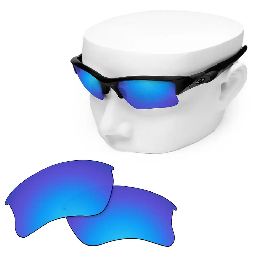 Поляризованные Сменные линзы OOWLIT синего цвета, зеркальные очки Oakley Flak Jacket XLJ