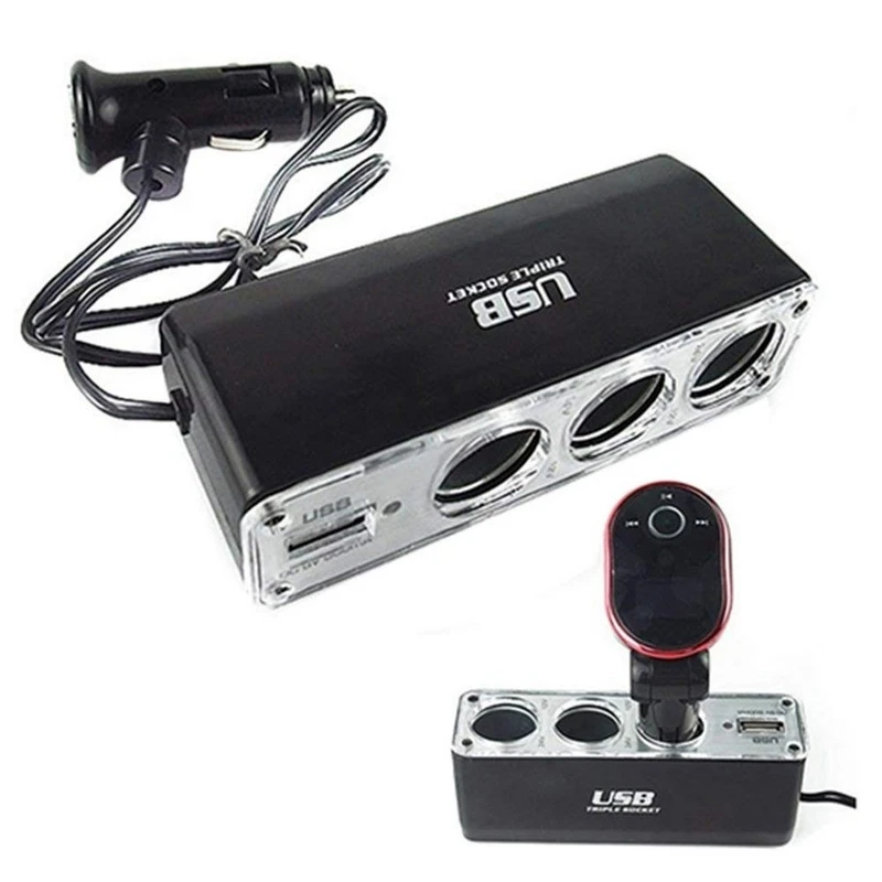 Разветвитель для телефона MP3 DVR 12 24 В|Зажигалка| |