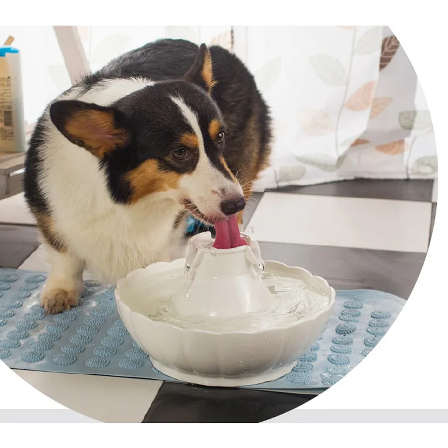 2500 мл керамический фонтан для домашних животных Автоматический Питатель воды