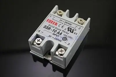 

10 шт. твердотельные реле SSR-10 AA AC-AC 10A/250V 80-250VAC/24-380VAC