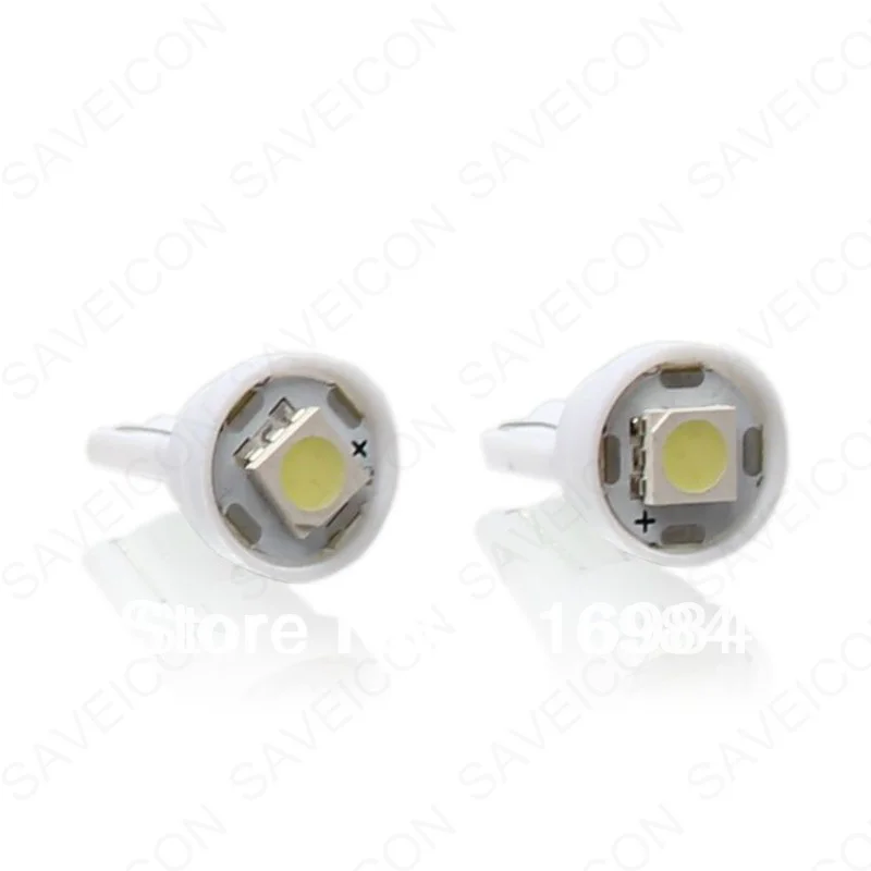 5 шт х белый 12V T10 1 SMD клиновидный для салона Карта светодиодный светильник