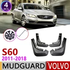 Автомобильный брызговик для Volvo S60 2011  2018 Fender брызговик закрылки аксессуары для брызговиков 2012 2013 2014 2015 2016 2017 2nd