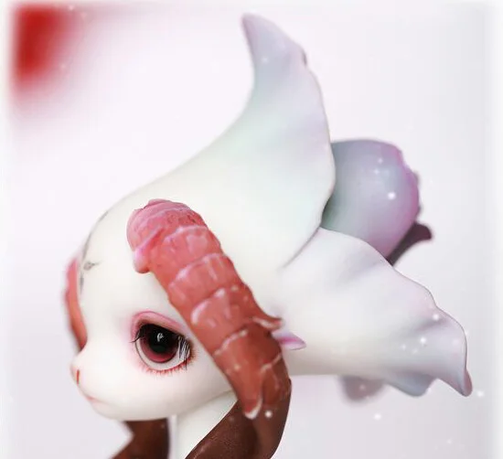 1/8 масштаб Обнаженная BJD эльф овца SD шарнирная кукла модельная фигурка из смолы игрушка подарок, не включает в себя одежду, обувь, парик и другие аксессуары D2610