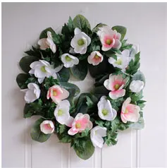 Роза Пион Шелковый венок декоративное украшение для дверей искусственный венок для свадьбы гирлянды с утолщённой меховой опушкой, цветочный венок с утолщённой меховой опушкой, гирлянда из цветов