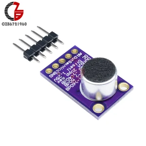 MAX9814 Microphone Amplifier Board Module Auto Gain Max 40dB/50dB/60dB Frequency 20Hz - 20 KHz 2.7V-5.5V With Pins for Arduino