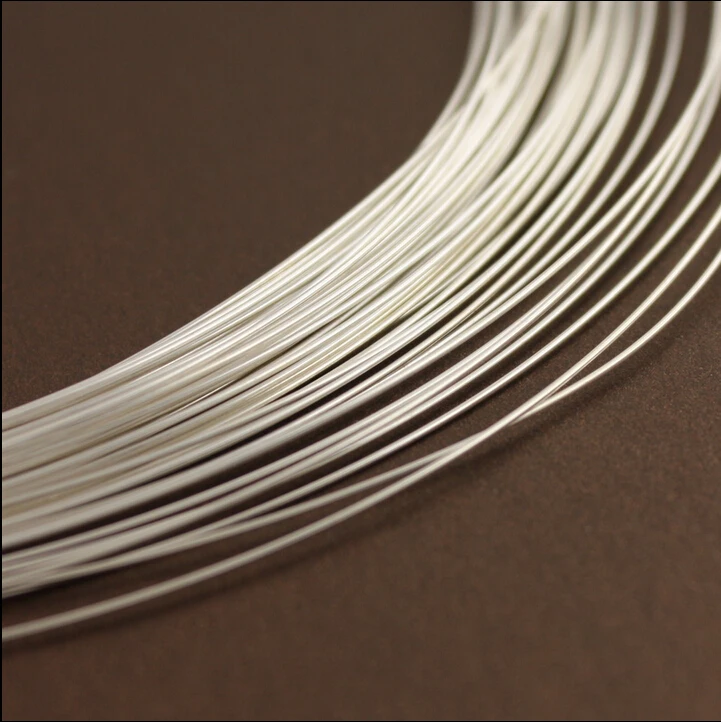 

0.5mm sterling silver wire 999 pure silver wire multi size round wire 1 meter for jewelry accessories making free shipping