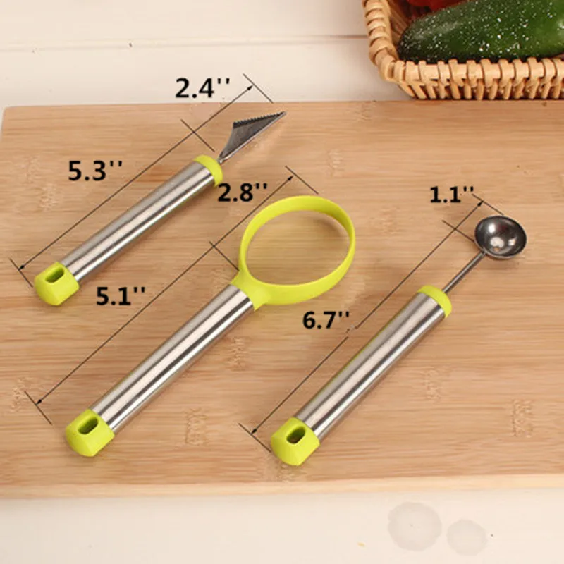Kitnover овощные и фруктовые инструменты для резьбы из нержавеющей стали Дыня