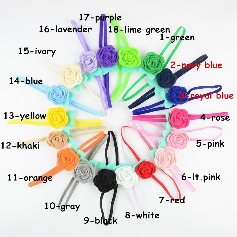 Повязки на голову для новорожденных 50 шт./лот опт 1 6 дюйма эластичные повязки с