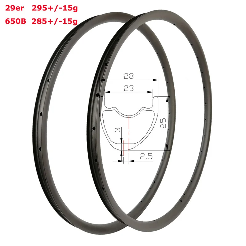 295g light 29er asymmetric 28mm x 25mm MTB XC carbon rim tubeless 24H 28H 32H 29in mountain gravel wheel 650B 27.5er available | Спорт и