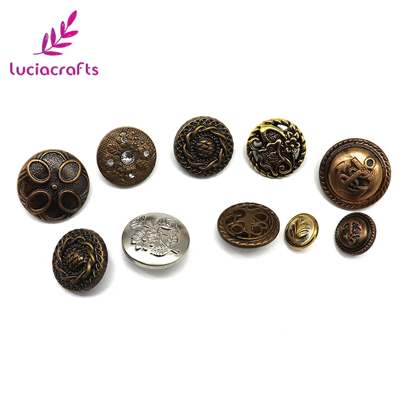 Lucia crafts 50 г/лот ретро резные пуговицы головные уборы для одежды швейная Пряжка