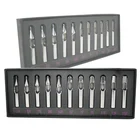 НОВЫЕ одноразовые стерильные насадки для тату-машинки из нержавеющей стали 11 шт.лот насадки для тату и боди-арта иглы для тату Перманентный макияж