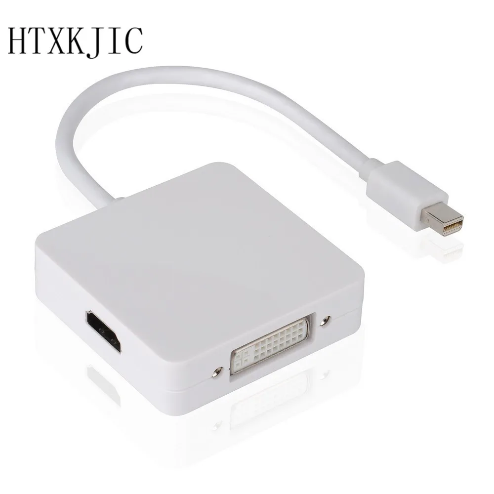 Кабель-адаптер 3 в 1 Thunderbolt Mini DP Displayport к HDMI DVI VGA для MacBook Pro | Компьютеры и офис