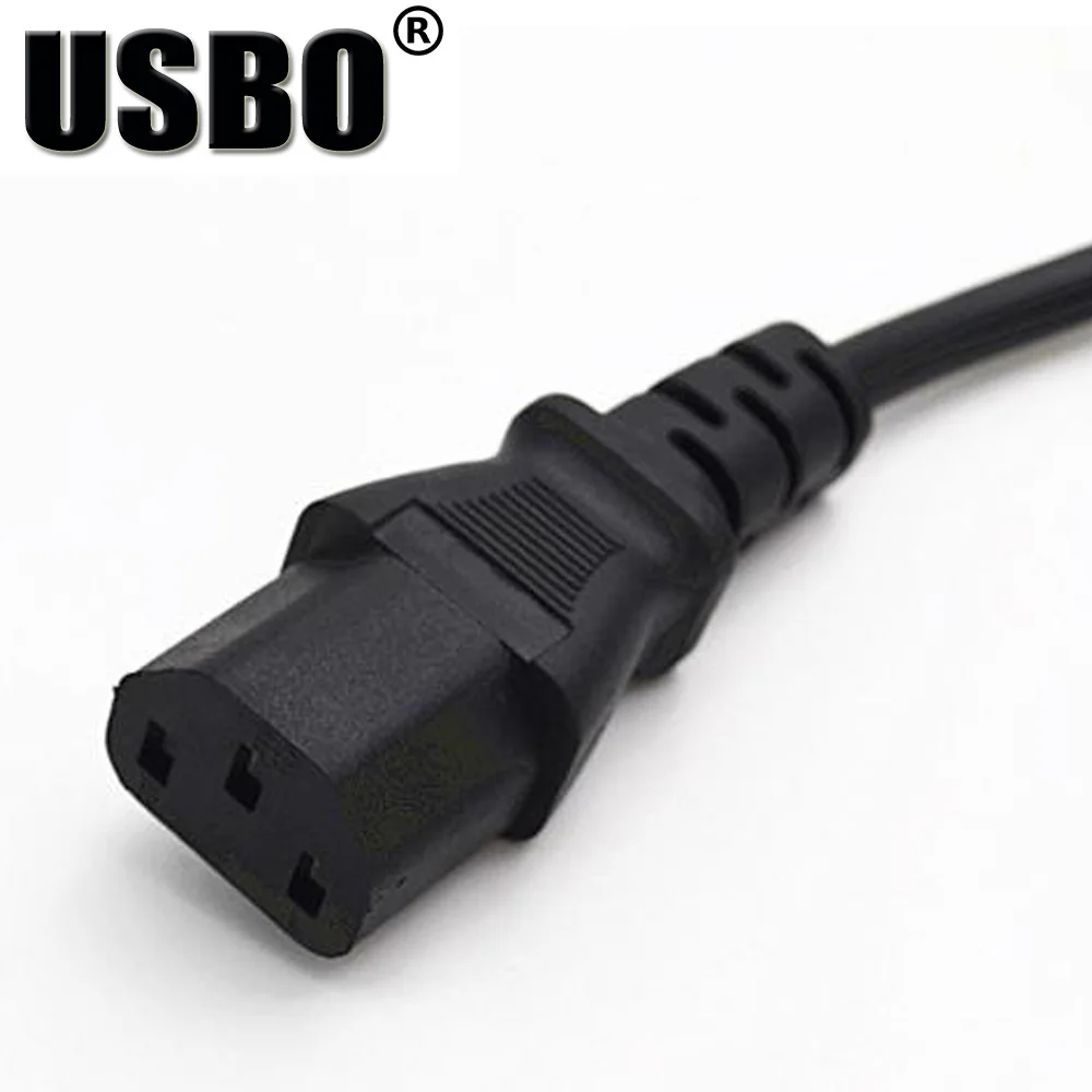 Черный Удлинительный шнур 0 3 м из ПВХ и меди IEC320 C13 к C14 10 А независимый