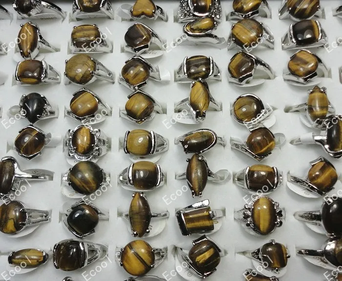 Модные крутые новые ювелирные изделия оптом 12 шт. тигровый глаз Красивые