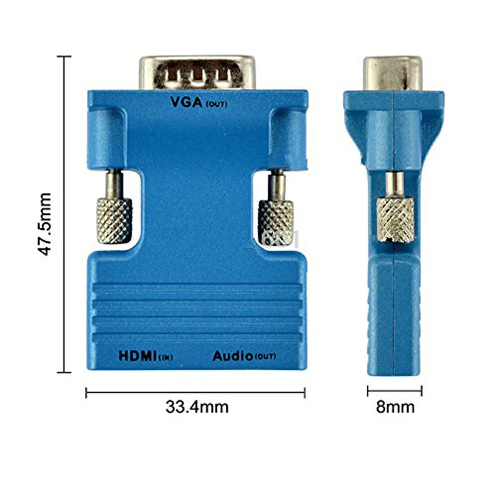 1080 P HD HDMI VGA RGB кабель аудио видео кабели адаптер конвертер для ТВ проектор 4 К