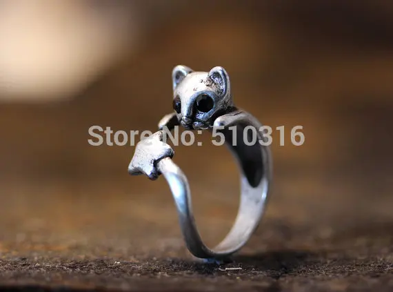 Kinitial оптовая продажа ювелирные изделия Винтажное кольцо с котом Anel Bague Bijoux