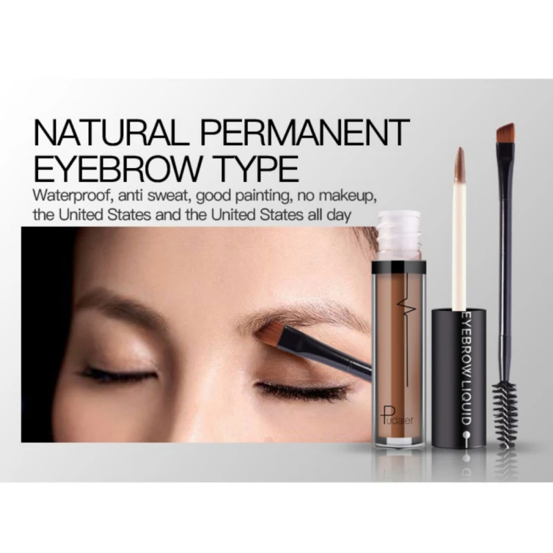 

4 Colors Waterproof Liquid Eyebrows Enhancer Cream Long Lasting Brown Eyes Makeup Hair Fibers Brow Gel Budgeproof Maquiagem