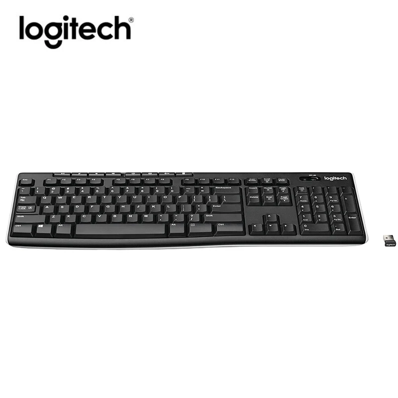 Logitech Беспроводной клавиатура K270 дальний Беспроводной Клавиатура ноутбука рабочего мультимедийная клавиатура