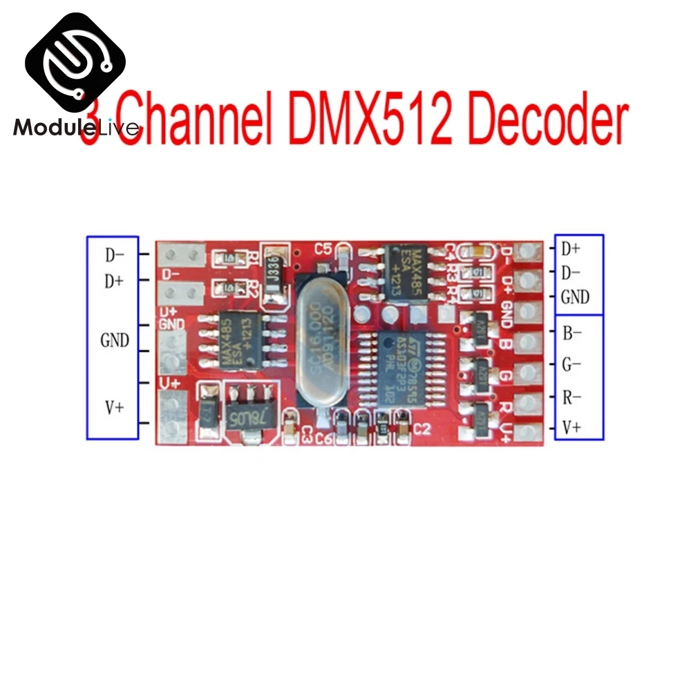 72 Вт 3dmx512 кодер декодер Модульная плата привода модуль для светодиодного RGB