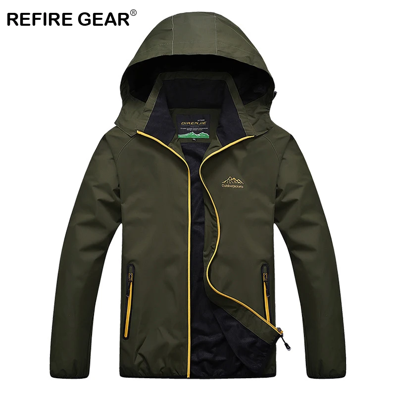 Ветровка ReFire Gear Мужская Уличная тонкая водонепроницаемая куртка пальто для