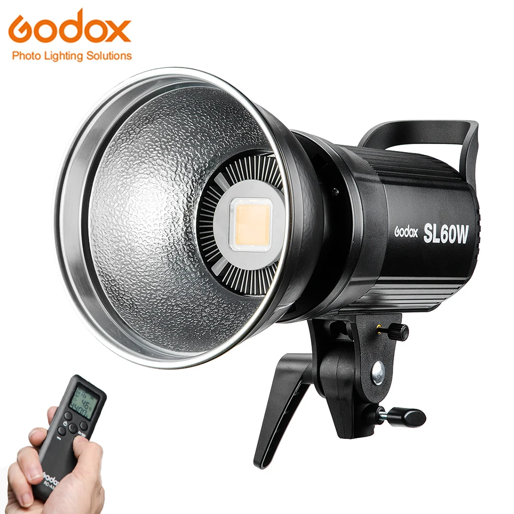 Godox светодиодный светильник для видеосъемки SL 60W 60 Вт 5600 к белая версия видео