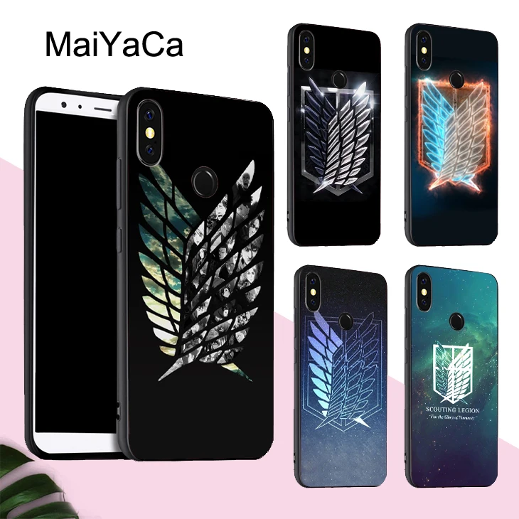 Чехол MaiYaCa с логотипом атака на Титанов для POCO X3 F2 Pro чехол Red mi Note 8 8T 7 9 9S 9A 9C Mi 10 Lite A3