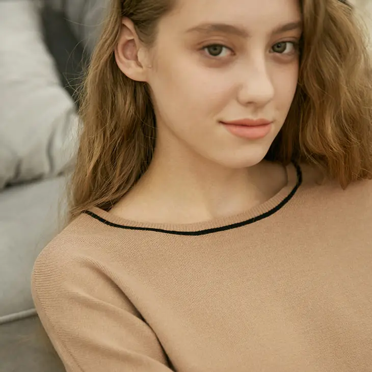 Vero Moda удобный Полосатый Мягкий Вязаный костюм свитер Домашняя одежда пижамные комплекты | 3183K6506