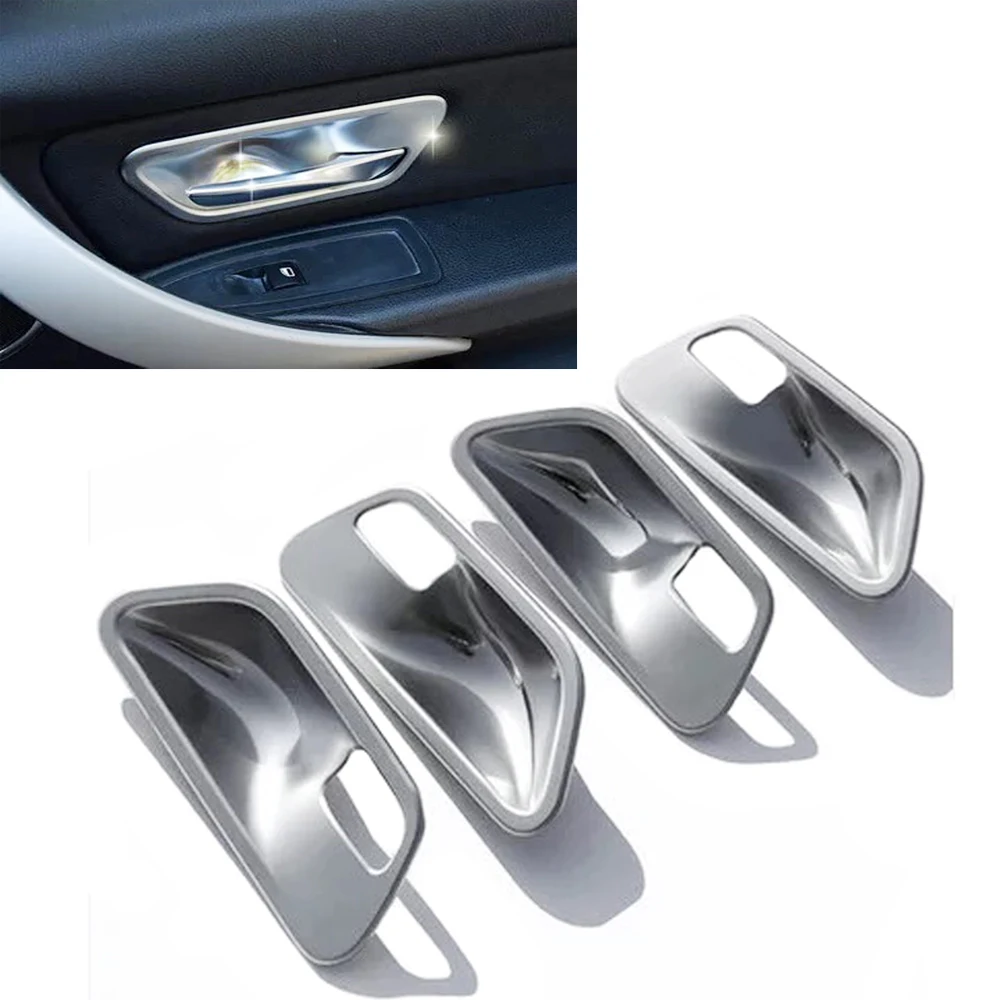 

Новая 4х хромированная внутренняя дверная ручка, крышка чашки, отделка для BMW 3 4 серии F30 F32 316i 320i 325i, 328i 330d 420i 428i