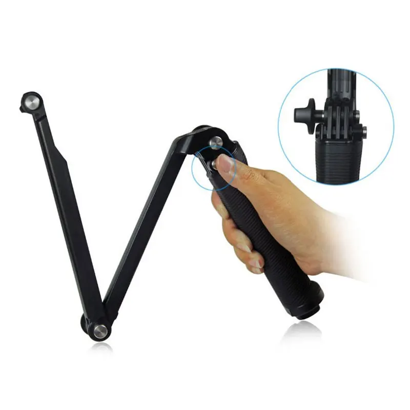 AoneCheer Gopro 3-way селфи палка ручной стабилизатор мини монопод удлинитель Gopro пульт дистанционного управления/зажим для телефона для SJCAM YI