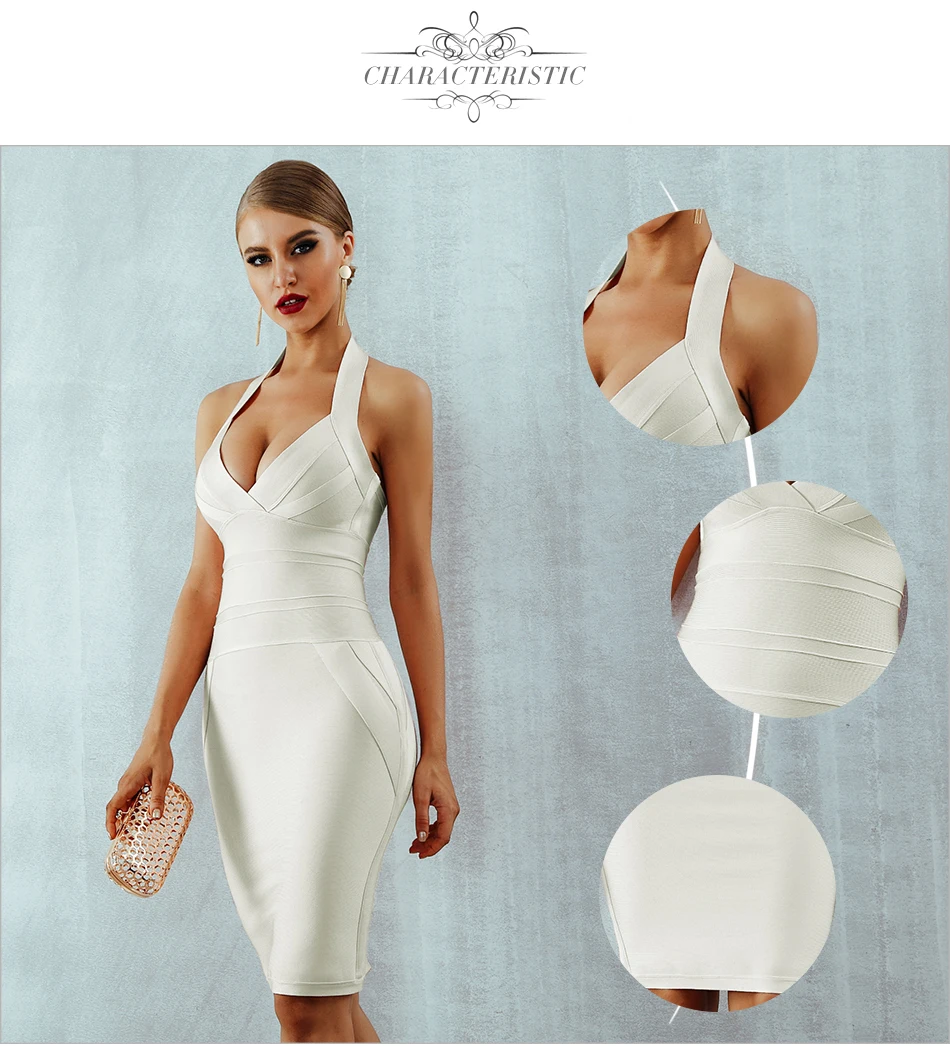 ADYCE новое летнее женское Бандажное платье Vestidos Verano сексуальное облегающее Клубное платье без рукавов с открытой спиной Вечерние платья знаменитостей