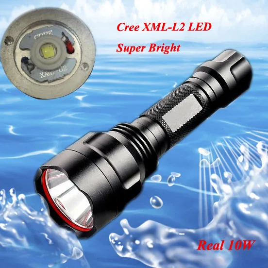 20 шт./лот Новый CREE XML L2 10 Вт супер яркий светодиодный фонарик Бесплатная