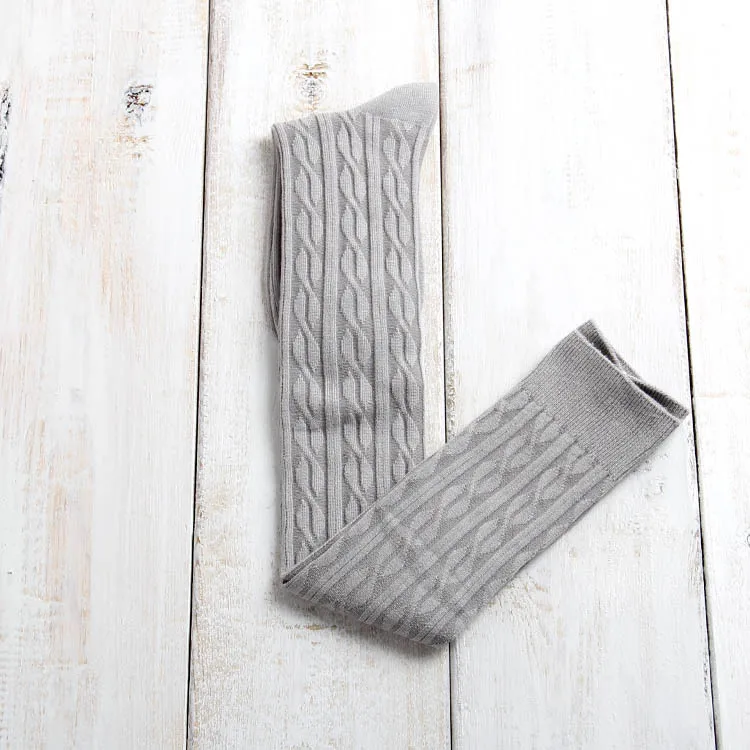 Light gray 10 одноцветное Цвета длинные пикантные Чулки для женщин женские теплые ботфорты выше колена хлопок Обувь для девочек дамы Для женщин зима - Цвет: Light gray