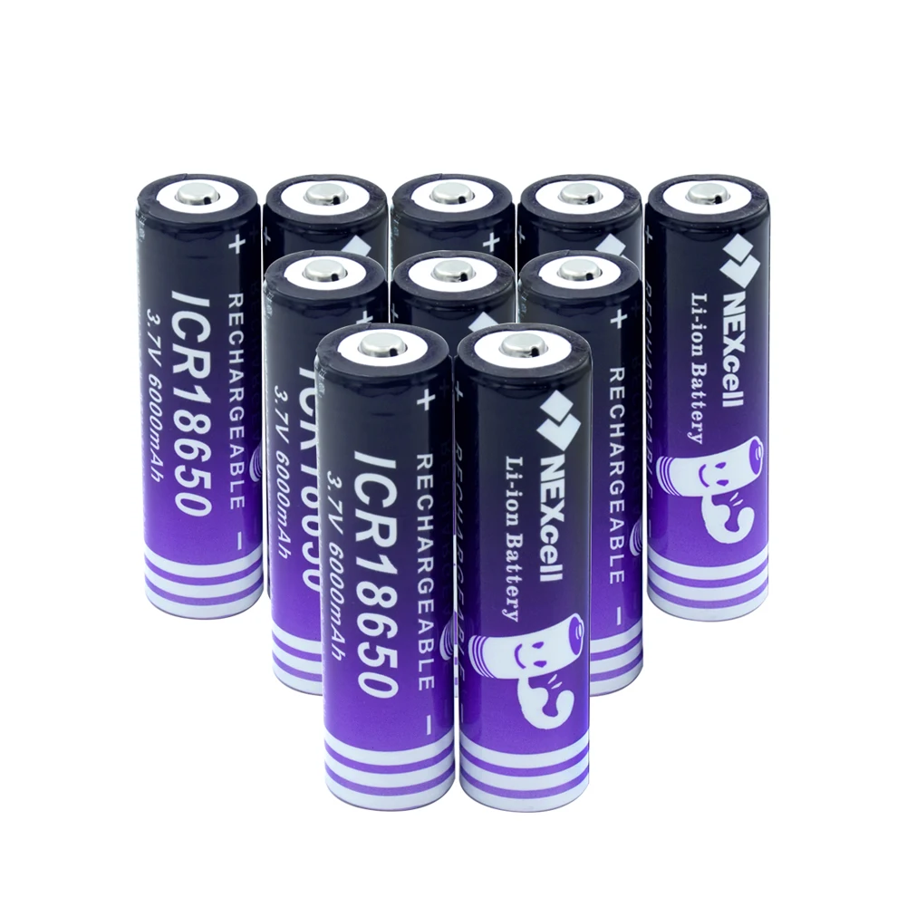 18650 литиевая батарея 6000mAh 3,7 V перезаряжаемая аккумуляторная батарея с высоким разрядом для электронной сигареты фонарик