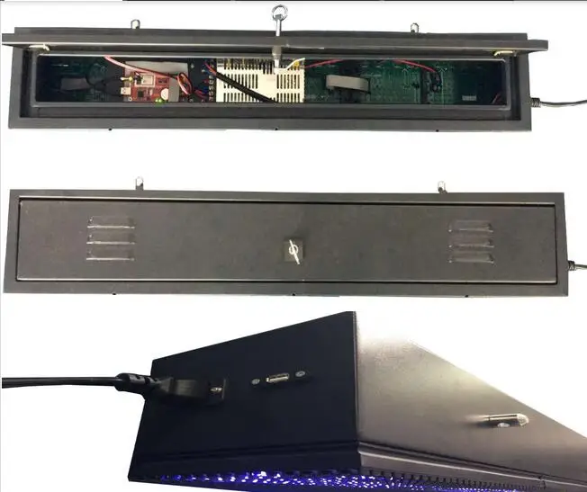 LED SCROLLING SIGN P10 Signs for Window Front White Color Led Display Board waterproof cabinet16*96 dots wifi control system | Электронные