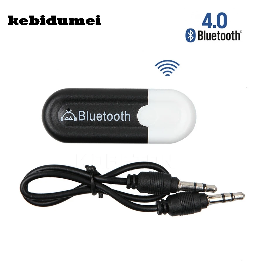 Беспроводной музыкальный аудио стереоприемник kebidumei Bluetooth 4 0 адаптер A2DP 3 5 мм ключ