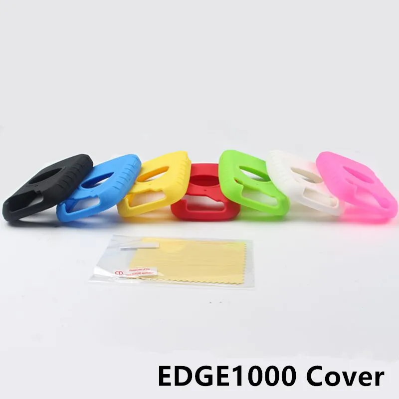 Открытый Велоспорт Edge 1000 компьютер силиконовый резиновый защитный чехол+ ЖК-экран пленка протектор для Garmin Edge 1000