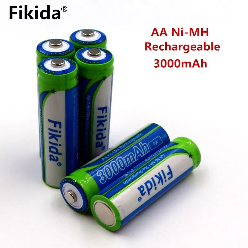 4/8/12 шт. в упаковке, новые fikida 1,2 V 3000mAh AA, никель-металл-гидридного Перезаряжаемые батареи металл-гидридных или никель Перезаряжаемые aa Батарея музыкальная шкатулка для плюшевых игрушек Камера микрофон