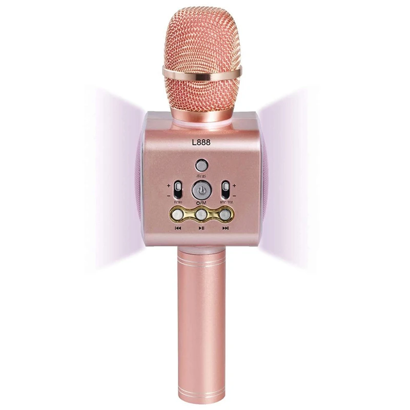 Беспроводной микрофон для караоке портативный Bluetooth мини домашний Ktv