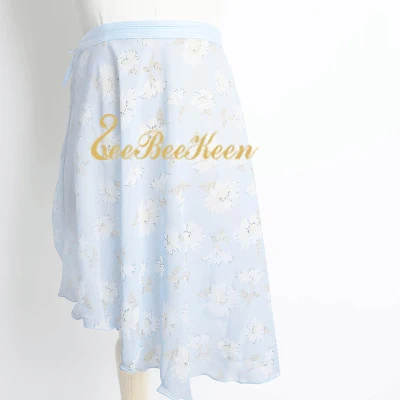 Ballet Dance Skirt For Adult Chiffon Floral Skirt Ballerina Summer Yoga/Sport Practice Leotard For Women Teachers Wrap skirt