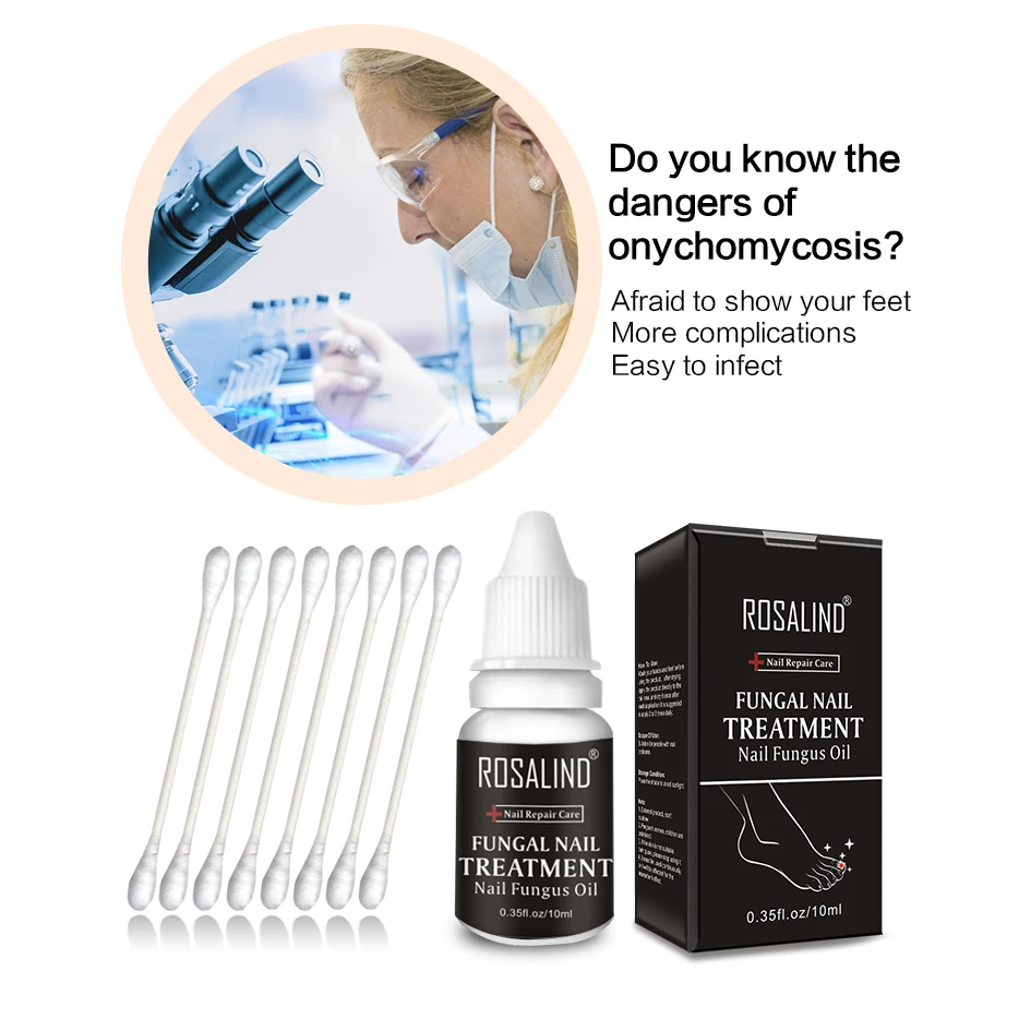 ROSALIND грибковое масло для ногтей 1 шт. ремонт лака решение проблем с ногтями