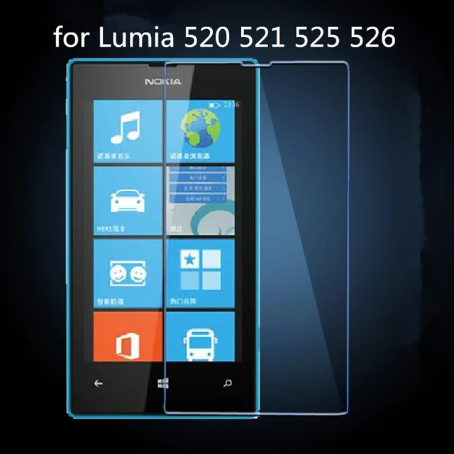 Закаленное стекло 9H для Nokia Lumia 520 Высококачественная защитная пленка