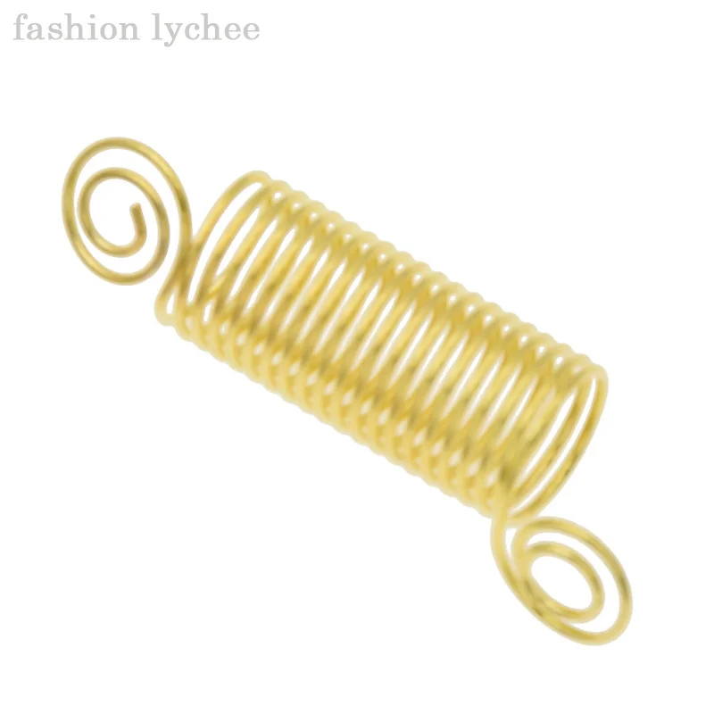 Модные бусины lychee в форме дредов золотого цвета заколка-кафф для волос
