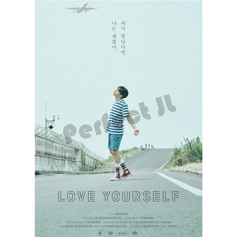 Серия BTS, коллекция 2, домашний интерьер, декоративная бумага с белым покрытием, плакат, настенная наклейка, домашний декор