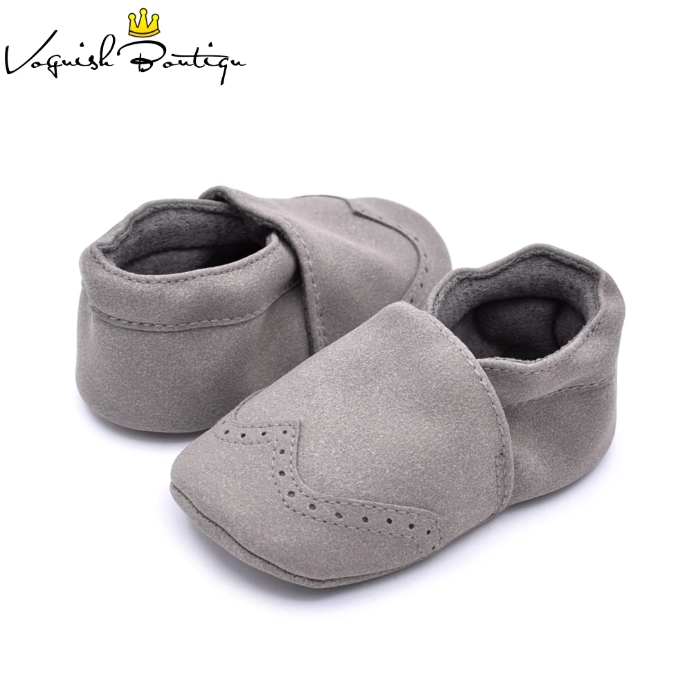 PU Suede Leather newborn baby boys and girls first walkers moccasins footwear crib shoes |