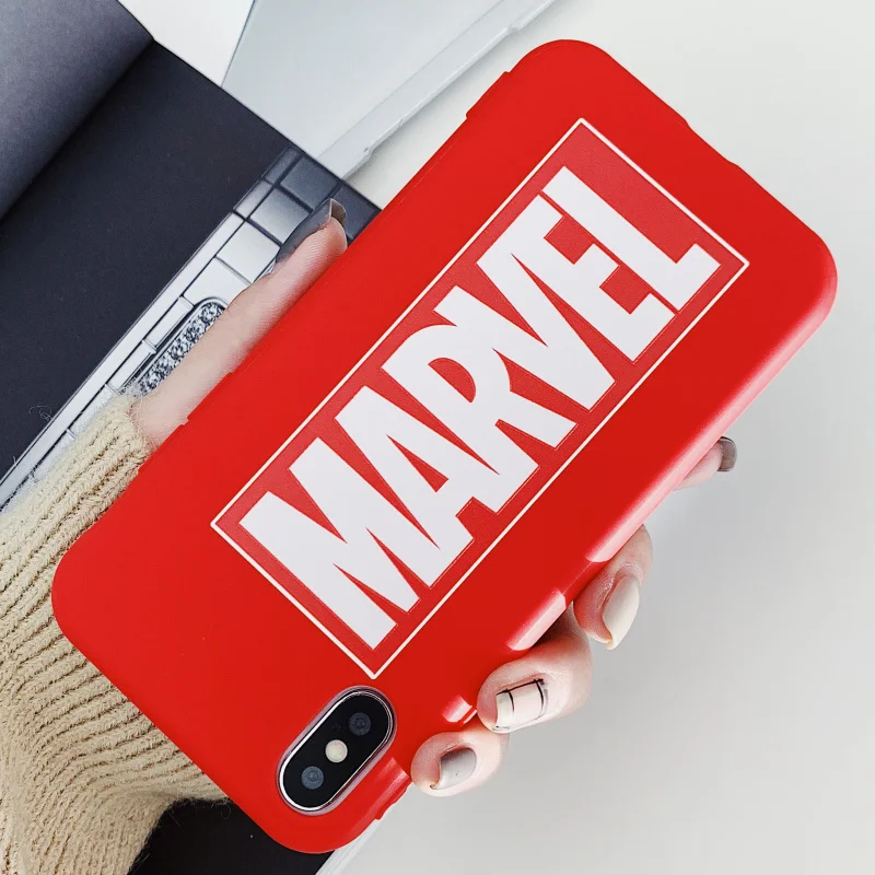 Горячие комиксы капитан Мягкий силиконовый чехол для iphone 11 pro 6S 7plus 8 8plus XR XS Max 3D рельефный чехол для телефона - Цвет: Style4