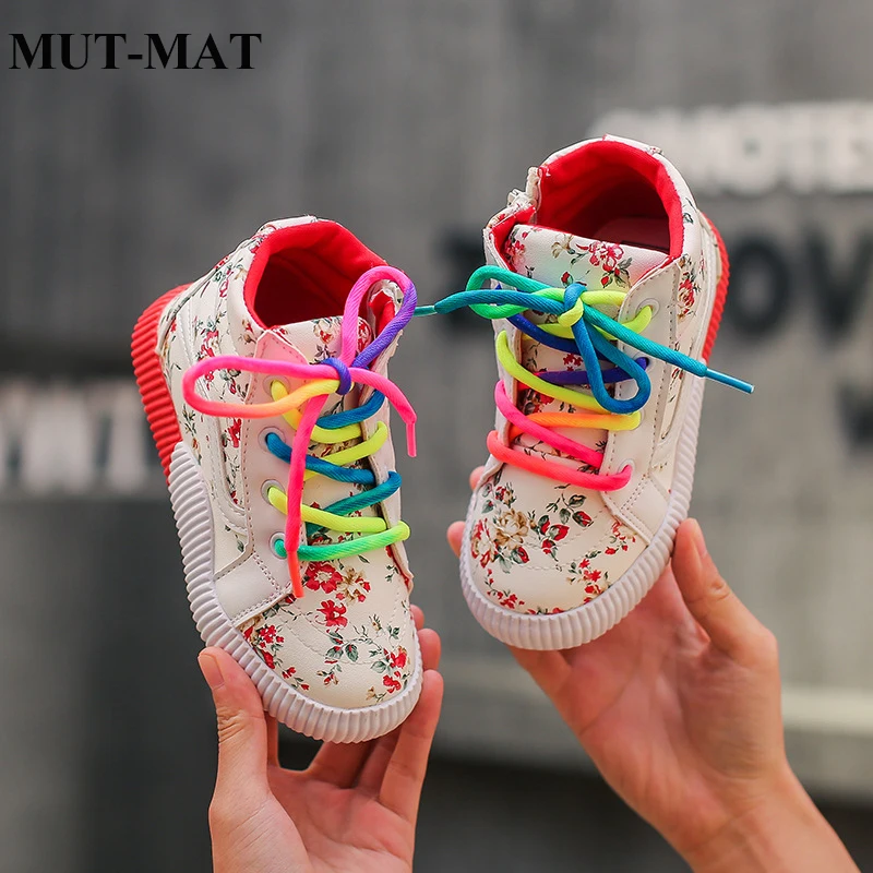 Новая спортивная обувь для девочек на весну и осень 2019 Повседневная Белая